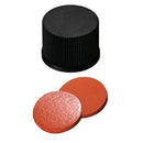 10 15 1905  La Pha Pack   Cap (Black) 10 mm, Nat.Rubber/TEF Septa Combination Seal: PP Screw Cap, black, closed top, 10-425 thread, 60° shore A, 1.3mm