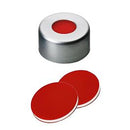 11 03 0196  La Pha Pack Aluminium Crimp Cap (Clear lacquered) 11 mm, Silicone/PTFE Septa / Qty 100