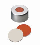 11 03 1875   La Pha Pack Aluminum cap, clear lacquered, 5.5mm centre hole, Red/Rubber/PTFE beige Agilent Quality, 45 shore A, 1.0mm thick, 100/pk