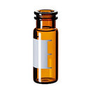 11 09 0645   La Pha Pack  ND11 Snap Ring Vial 1,5 ml, 32 x 11.6mm, amber glass, 1st hydrolytic class, wide opening, label and filling lines