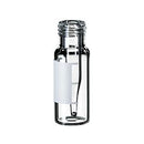 11 09 0999   La Pha Pack  ND9 Screw Neck Vial Short Thread with integrated 0.2ml Micro-Insert, 32 x 11.6mm, clear glass, 1st hydrolytic class, label and filling lines