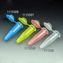 111558  Globe  1.5mL Microcentrifuge Tube, PP, Attached Snap Cap, Graduated, Natural, bag/1000