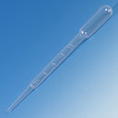 135010 Globe Transfer Pipet, 7.5mL, Large Bulb, Graduated to 3mL, 148mm, Bulb Draw - 3.5mL