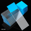 1380-50B  Globe	Microscope Slides, Diamond White Glass, 25 x 75mm, 90° Ground Edges, BLUE Frosted