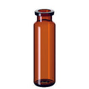 20 09 1690   La Pha Pack  20ml Headspace-Vial, 75.5 x 22.5mm, amber glass, 1st hydrolytic class, DIN Crimp Neck, long neck, rounded bottom Qty 100