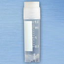 3012W	Globe CryoClear Vials, 2.0mL, STERILE, White Cap, External Threads, Attached Screwcap