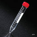 6270  Globe  Centrifuge Tube, 15mL, Attached Red Screw Cap, Acrylic, Printed Graduations, STERILE, 25/Bag, 20 Bags/Case