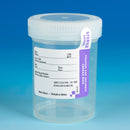 6528  Globe  Container: Tite-Rite, 120mL (4oz), PP, STERILE, Attached White Screw Cap, ID Label with Tab Seal, Graduated