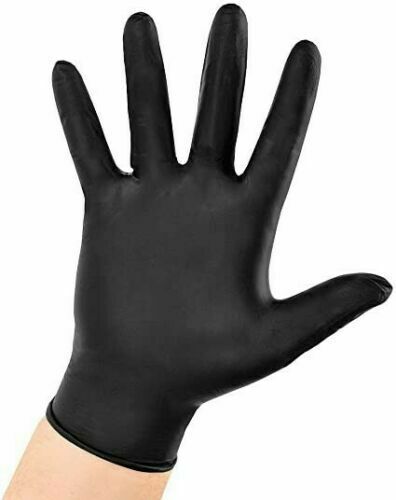 Black Nitrile Exam Gloves - Powder Free