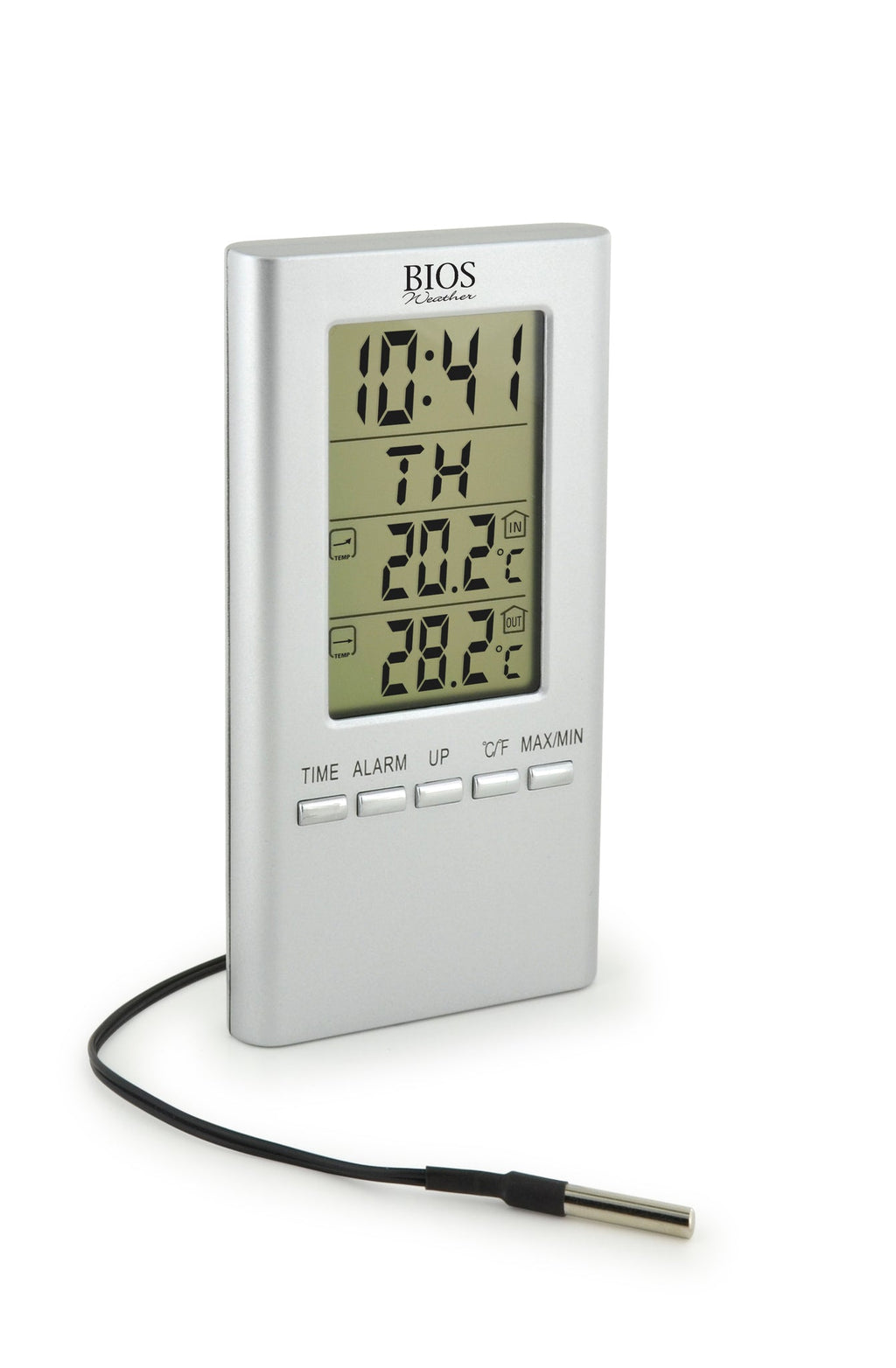 Digital Thermometer with Indoor/Outdoor Temperature and Time