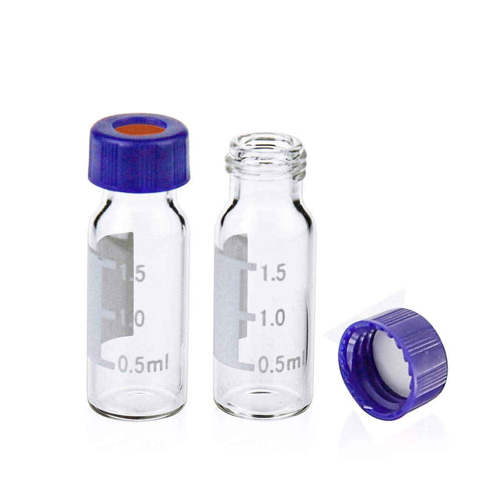 ALWSCI C0000962 2mL Clear Glass Vial, 12x32mm, Flat Base, 9