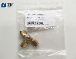 0100-0090  Agilent Tee, 1/8 in, brass, 1/pkg