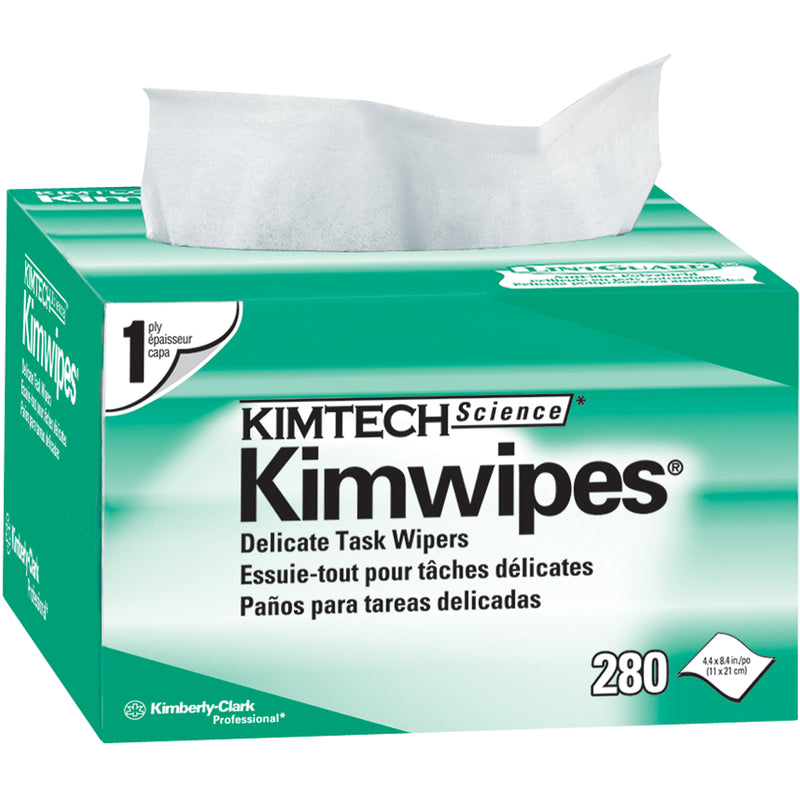 Kimtech Science 34120 Kimwipes Delicate Task Wipes, Specialty, 8-2/5" L x 4-2/5" W