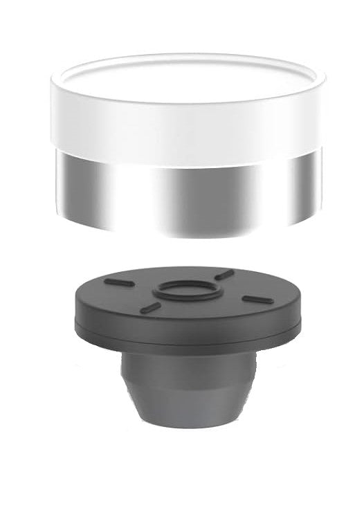 injection stopper Butyl And Aluminium Crimp Cap / Qty 100