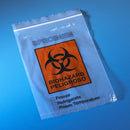 Biohazard Specimen Transport, 6" x 9", Ziplock with Document Pouch / Qty 1000