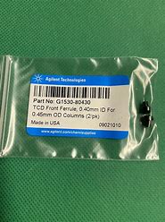 G1530-80430   TCD Front Ferrule 0.40mm ID for 0.45mm OD Columns - 2 Pack