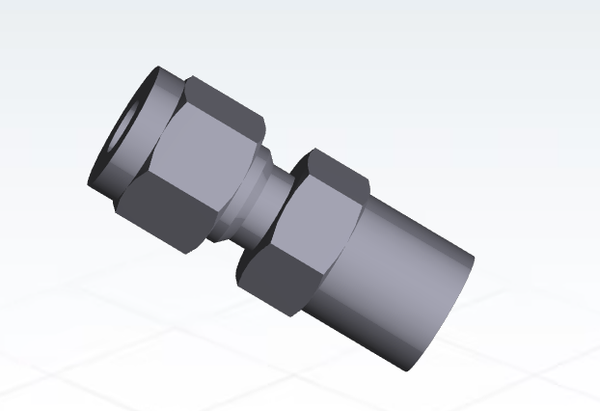 SS-400-1-4W Swagelok  Stainless Steel Swagelok Tube Fitting, Male Connector, 1/4 in. Tube OD x 1/4 in. Male Pipe Weld / Qty 1