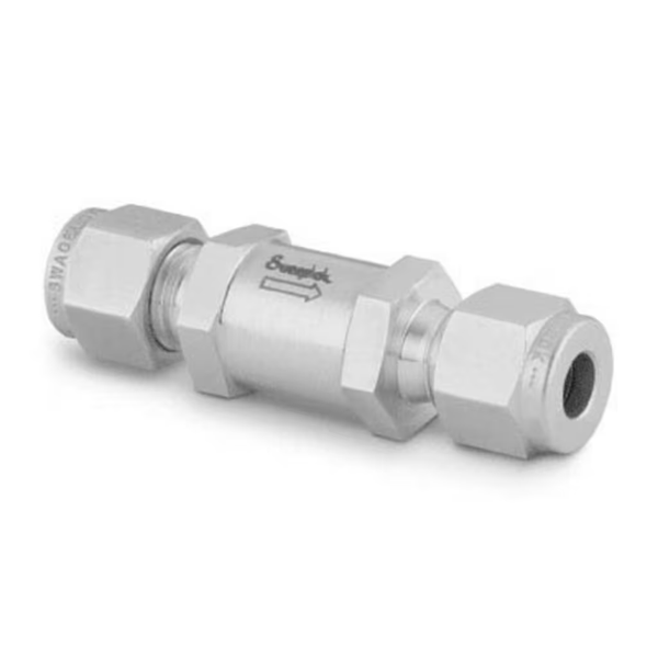 SS-4C-1/3 Stainless Steel Poppet Check Valve, Fixed Pressure, 1/4 in.  1/3 psig (0.03 bar) / Qty 1