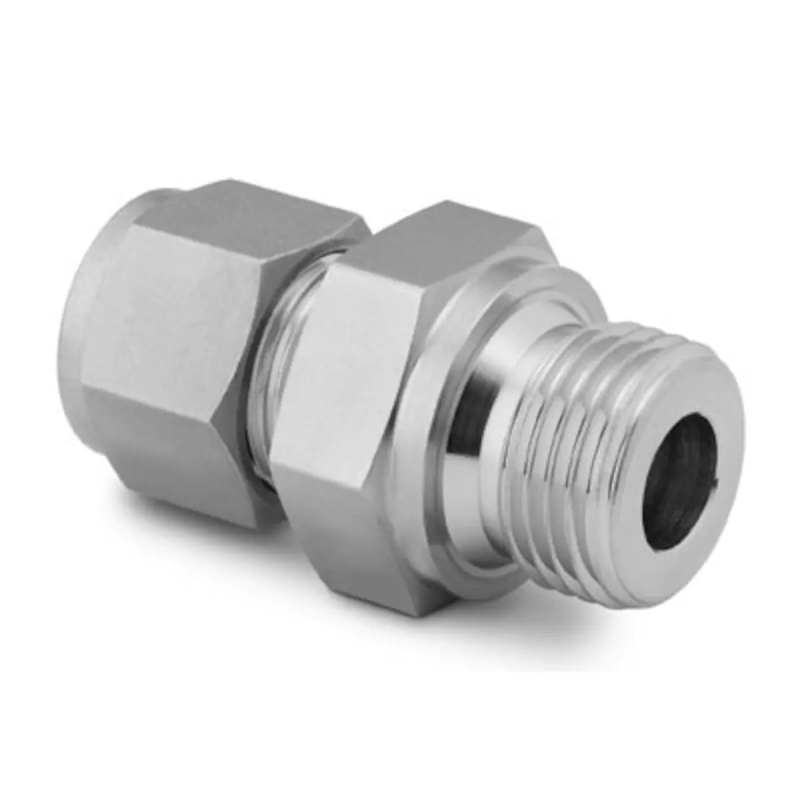 Swagelok SS-810-1-8RS Stainless Steel Swagelok Tube Fitting, Male Connector, 1/2 in. Tube OD x 1/2 in. Male ISO Parallel Thread, Straight Shoulder / Qty 1