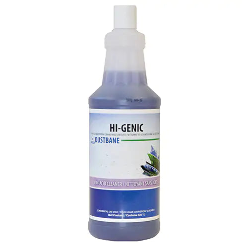 Hi-Genic Bathroom Cleaner and Sanitizer, 1 L, Bottle / Qty 1