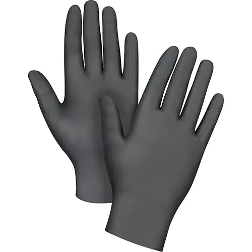 Disposable Gloves, X-Large, Nitrile, 5-mil, Powder-Free, Black, Class 2 / Qty 100