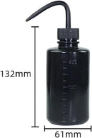 725560093605   250ml Plastic Safety Wash Bottle, Black,Narrow Mouth, Precise Watering, Plant, Flower,Tattooing Qty 1
