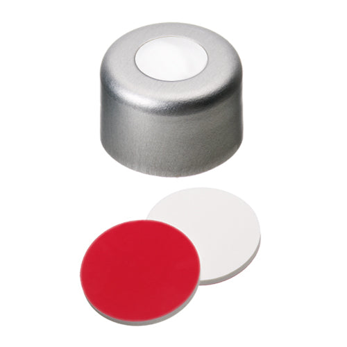 La Pha Pack 08 03 0249 ND8 Crimp Cap with Septa Silicone/PTFE (white/red)