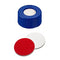 La Pha Pack  09 15 0838 Screw Cap (Blue) 9 mm, Silicone/PTFE Septa 55° shore A, 1.0mm, UltraClean