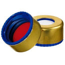 La Pha Pack 09 15 1907   Screw Cap (Gold) 9 mm,UltraClean, magnetic, Silicone white/PTFE red Septa 55° shore A, 1.0mm