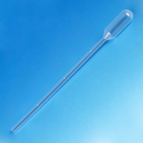 136036-S20  Globe Scientific Transfer Pipet, 1.5mL, Pediatric, Graduated to 0.3mL, 115mm, STERILE, 20/Bag, 25 Bags/Case / Qty 500