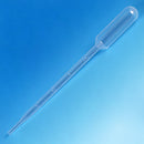 Globe 137030   Transfer Pipet, 5.0mL, Large Bulb, Graduated to 1mL, 145mm, Bulb Draw - 3.4mL