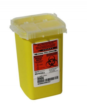 Tyco Sharps/Biohazard Collector 946 mL Yellow / Qty 1