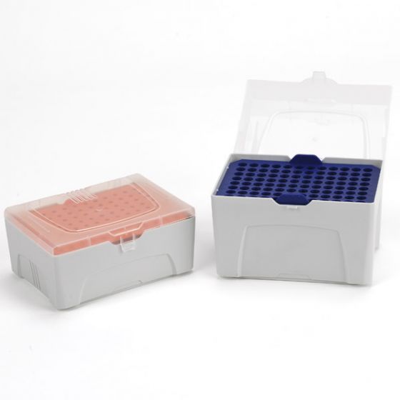 Globe 150014 Empty Boxes for Pipette Tips, Rack for use with 1000/1250uL Pipette Tips and Refill Plates, 6 Racks/Unit
