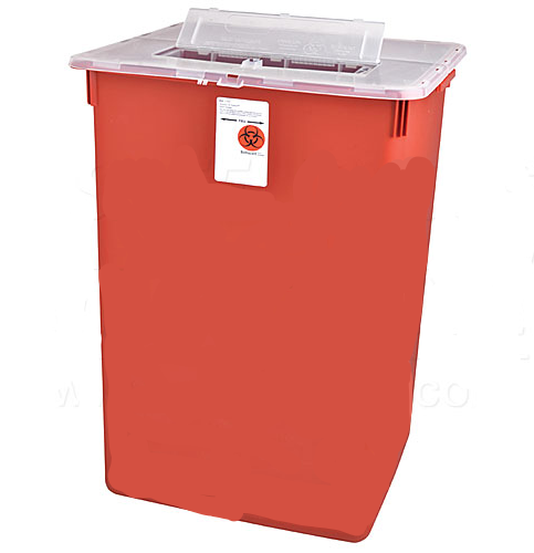 Tyco Sharps/Biohazard Collector 37.8 L Red / Qty 1