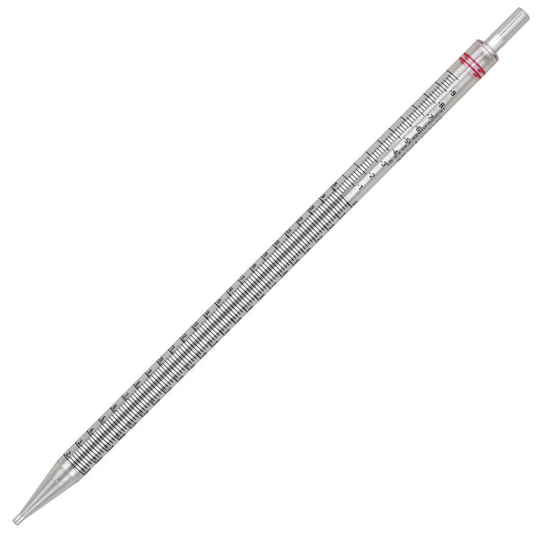 1785 Globe 25mL, Serological Pipette, Diamond Essentials, PS, Standard Tip, 345mm, STERILE, Red Striped, Individually Wrapped / Qty 200