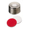 La Pha Pack 18 03 1578  Screw Cap (Silver) 18 mm Silicone white/PTFE red, 45° shore A, 1.3mm
