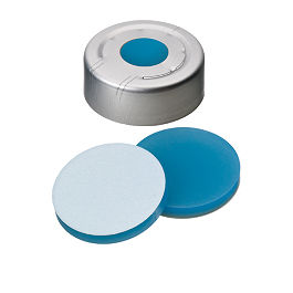 La Pha Pack  20 03 0163 Crimp Cap (Clear lacquered) 20 mm, Silicone/PTFE Septa