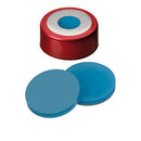 20 03 1536  Crimp Cap (Red lacquered) 8mm, Silicone/PTFE Septa