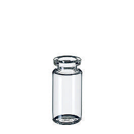 La Pha Pack  20 09 1405  10ml Headspace-Vial, Crimp Neck Vial, Clear Glass, Rounded Bottom / Qty 100