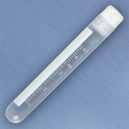 Globe  3006  CryoCLEAR vials 5.0mL STERILE Internal Threads Attached Screwcap O-Ring Round Bottom 50/Bag 10 Bags/Case  / Qty 500