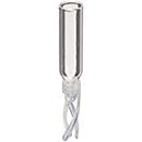 LS-4005BS-625 50µL Glass Big Mouth Conical Limited Volume Insert, 6x25mm, Precision-Formed Mandrel Interior, with Bottom Spring