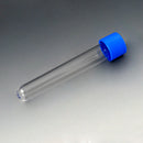 Globe 6150 Test Tube with Attached Blue Screw Cap, 16 x 100mm (10mL), PS