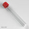 Globe 6157 Test Tube with Attached Red Screw Cap, 16 x 120mm (15mL), PS, STERILE, Individually Wrapped, 500/Case