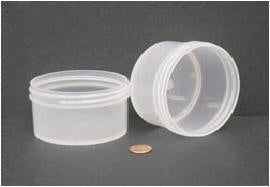 Globe 6393 Jar, Wide Mouth, 180mL (6oz), PP, 89mm Opening, 3 3/16 x 1 7/8" (Screw Cap Packaged Separately)