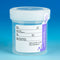 Globe 6526 Container: Tite-Rite, Wide Mouth, 90mL (3oz), PP, STERILE, Attached White Screw Cap, ID Label with Tab Seal, Graduated