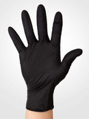 Aurelia Bold Max Nitrile Gloves 6mil, PF, Diamond Grip, Black