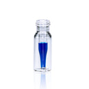 ALWSCI  C0000127   9 mm Screw Top Vials with 200 ul Fused Conical Inserts, Clear Glass / Qty 100