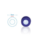 ALWSCI  C0000149 HPLC Pre-Slit 9-425 Screw Thread Vial Blue Caps, 9mm, Blue PTFE/White Silicone Septa, 100 pcs/pk