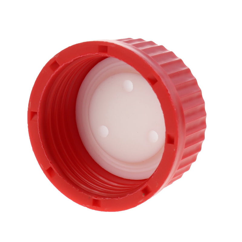 ALWSCI C0000274 GL45 Safety Cap, Red, Three Holes for 1/16" OD Tubing, 1 pc/pk…