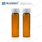 ALWSCI C0000335  40mL 27.5x95mm Amber Glass EPA/TOC Vial 24-400 White Open Top PP Screw Cap with 22mm Natural PTFE/White Silicone 3.0mm thick Septa (EPA Quality). 72pcs/pk.